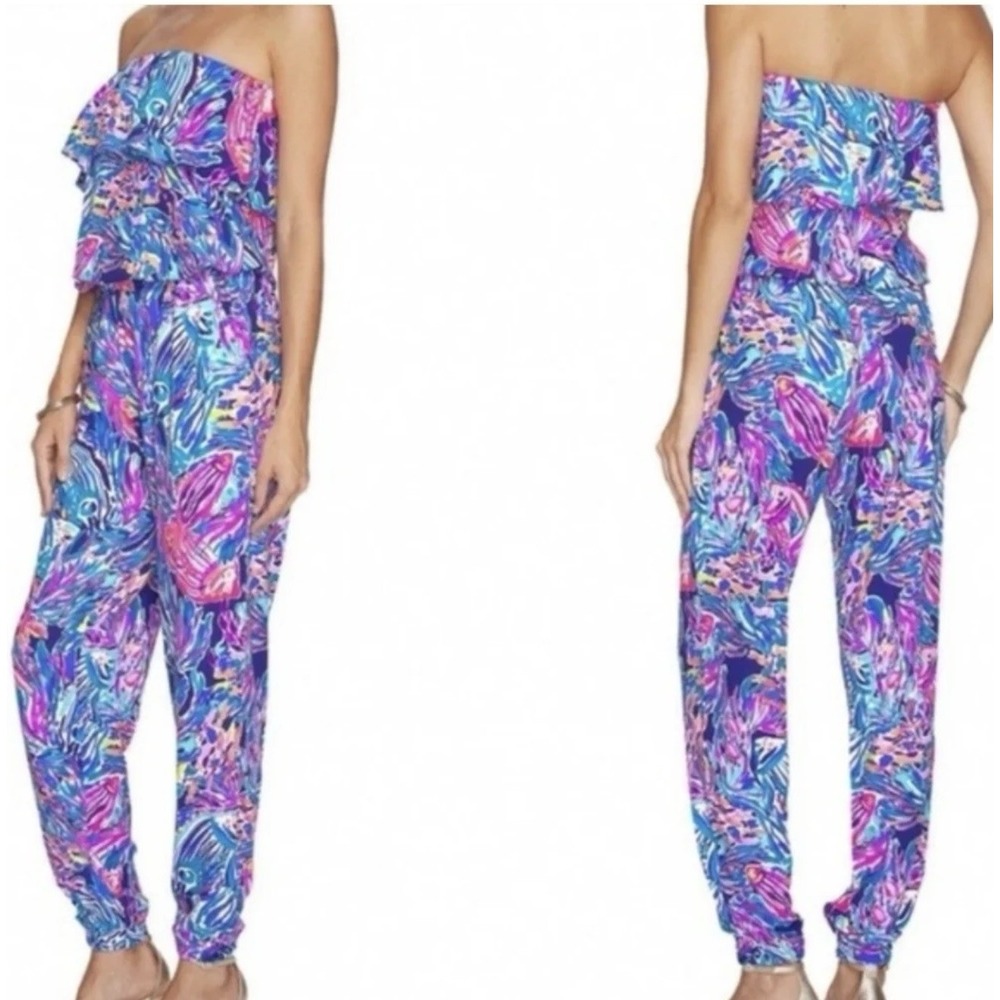 Lilly Pulitzer Ailsie Strapless Jumpsuit Size Small
